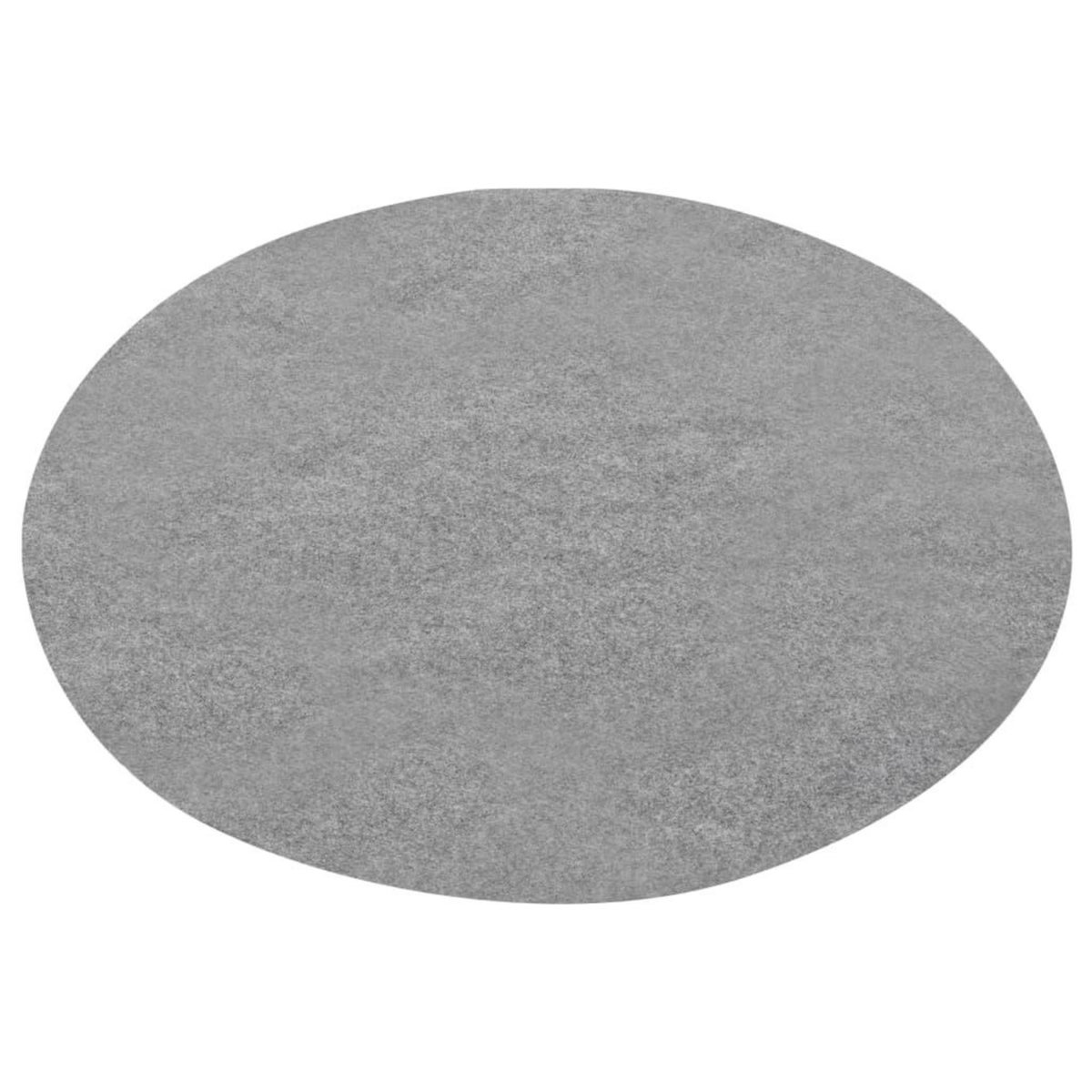 VIDAXL Gazon artificiel avec picots Dia.130 cm Gris Rond