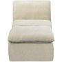 Voir la diapositive 4 : Habitat et Jardin Chauffeuse en tissu texturé  Candela  - 81 x 96 x 75 cm - Beige