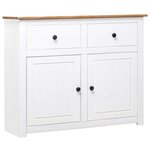 VIDAXL Buffet Blanc 93x40x80 cm Pin Gamme Panama