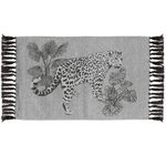 Paris Prix Tapis Imprimé à Franges  Cocoleo  50x80cm Gris