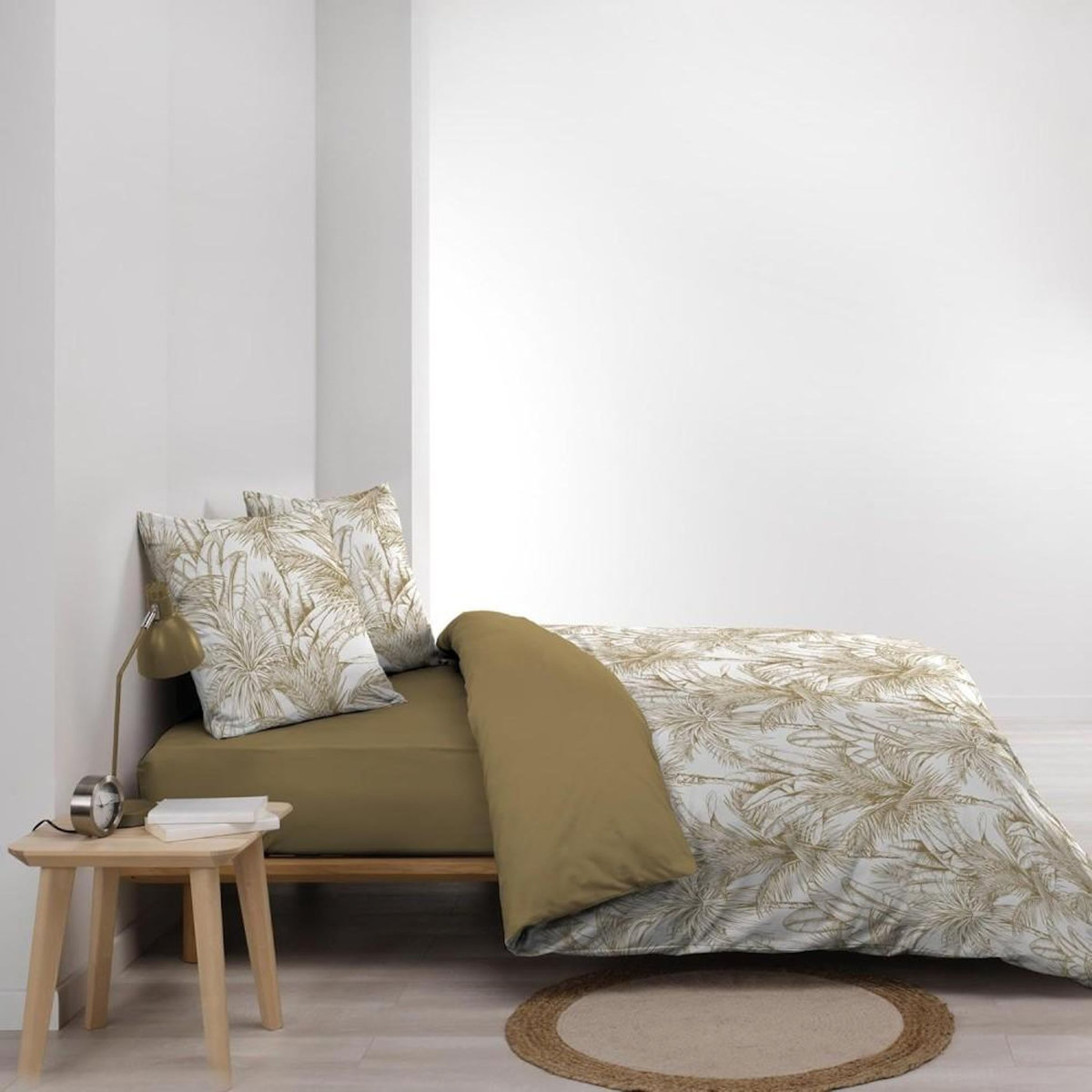 Douceur d'Intérieur Housse de couette 240x220 + 2 taies microfibre PALMIERS