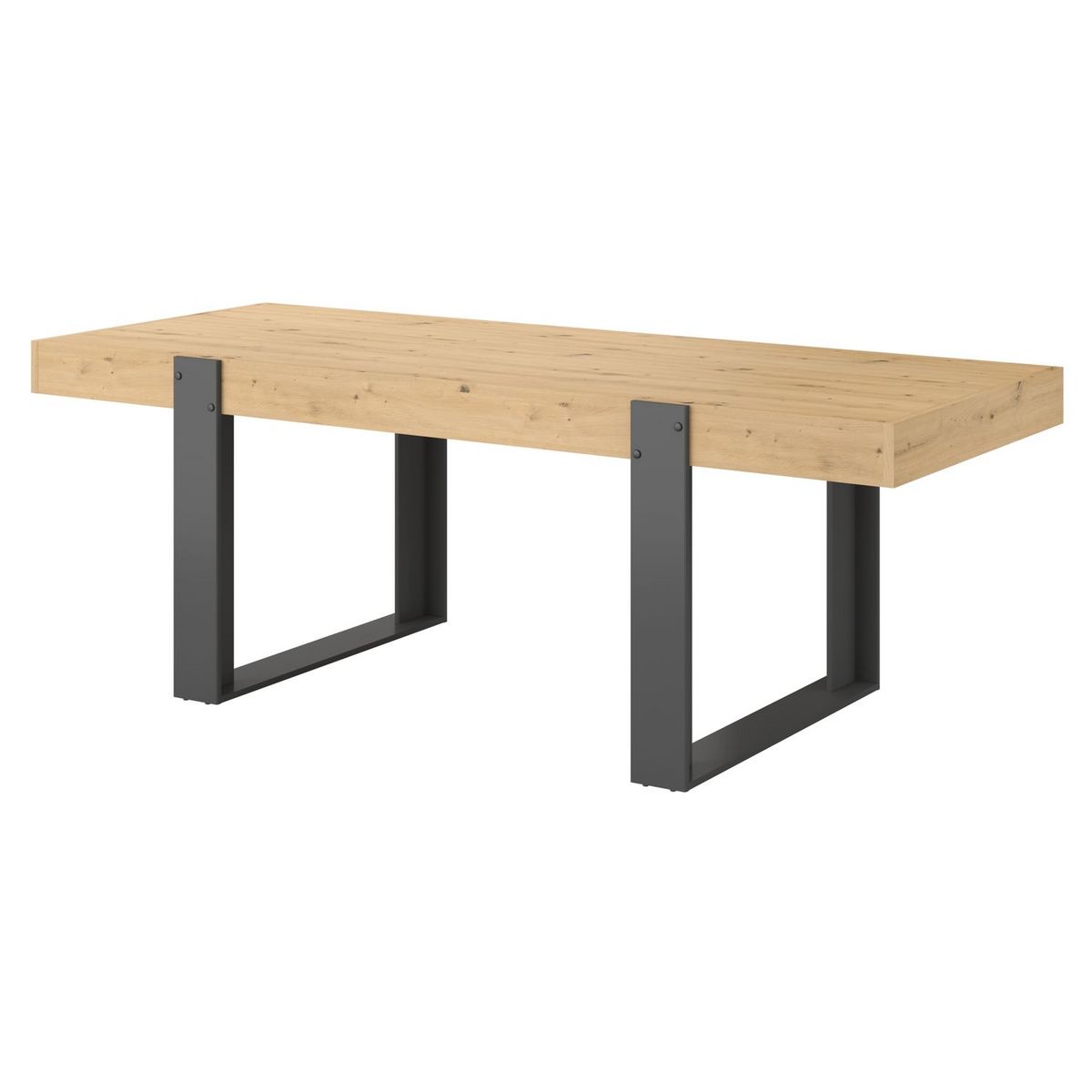 Table de séjour fixe style industriel L224cm TRAVEL 
