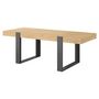 Voir la diapositive 3 : Table de séjour fixe style industriel L224cm TRAVEL 