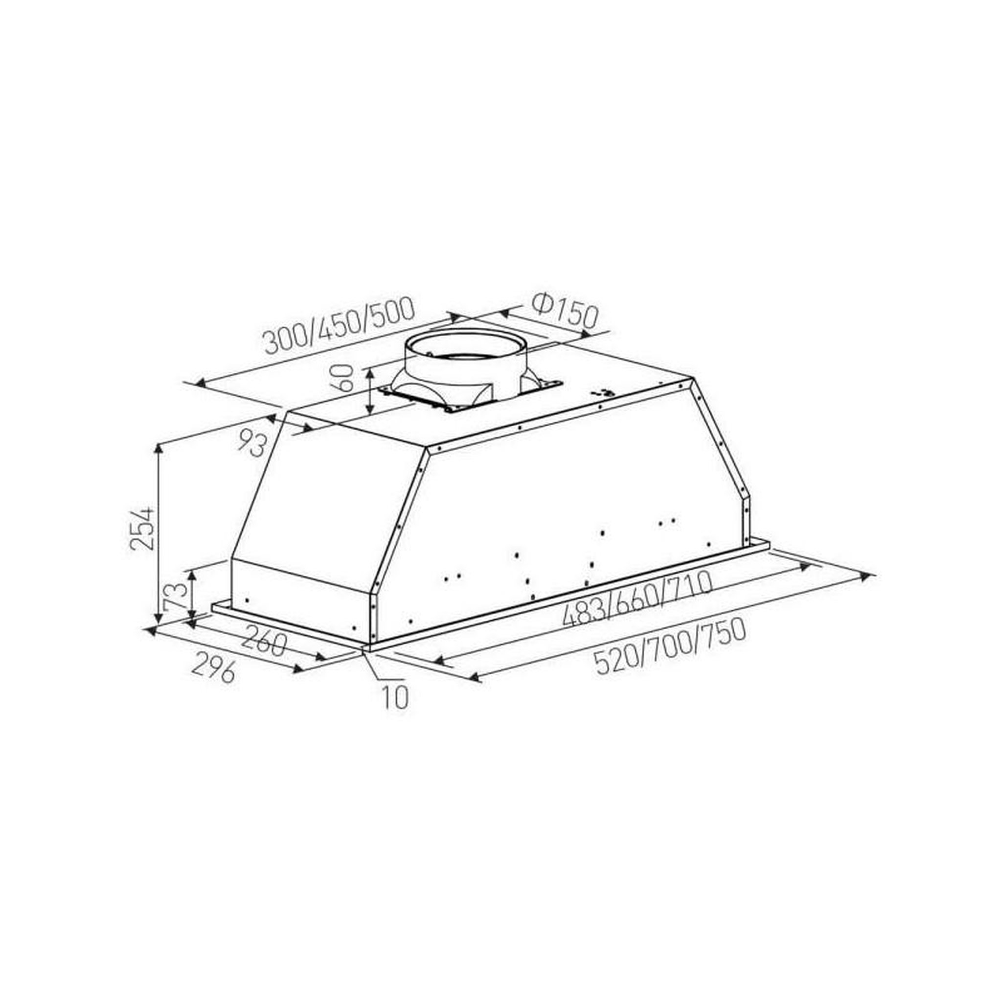Voir la diapositive 3 : Rosieres Groupe filtrant 52cm 606.4m3/h noir - rhg580/1pn
