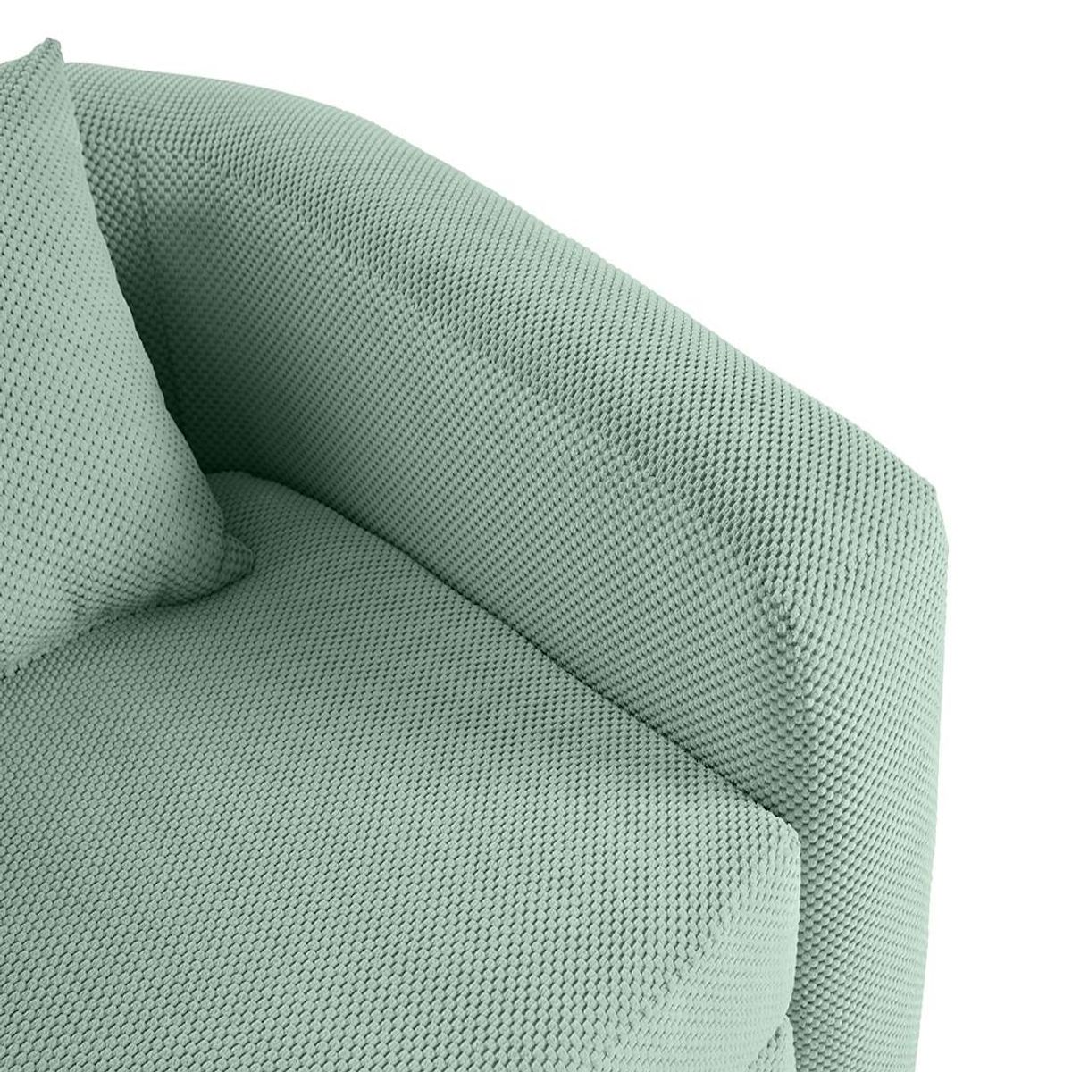 BEST MOBILIER Nuvia - canapé convertible déplimousse 1 place en velours texturé