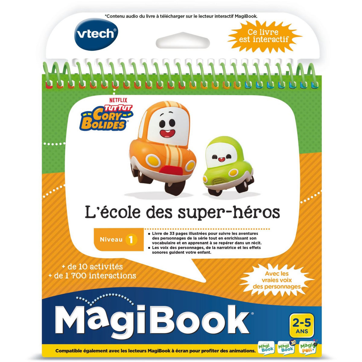 VTECH Magibook - Tut tut Cory Bolides écoles des supers héros