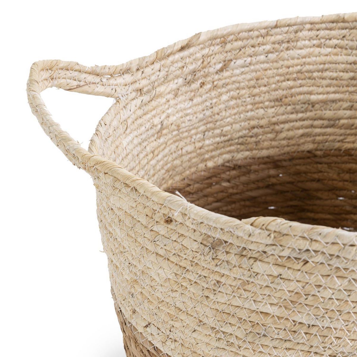 VS VENTA-STOCK Set de 3 paniers Brais fibre naturelle, blanc/naturel