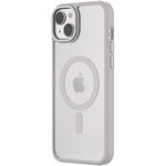 Qdos Coque bumper Iphone 15 Plus MagSafe Hybrid SNAP Blanc
