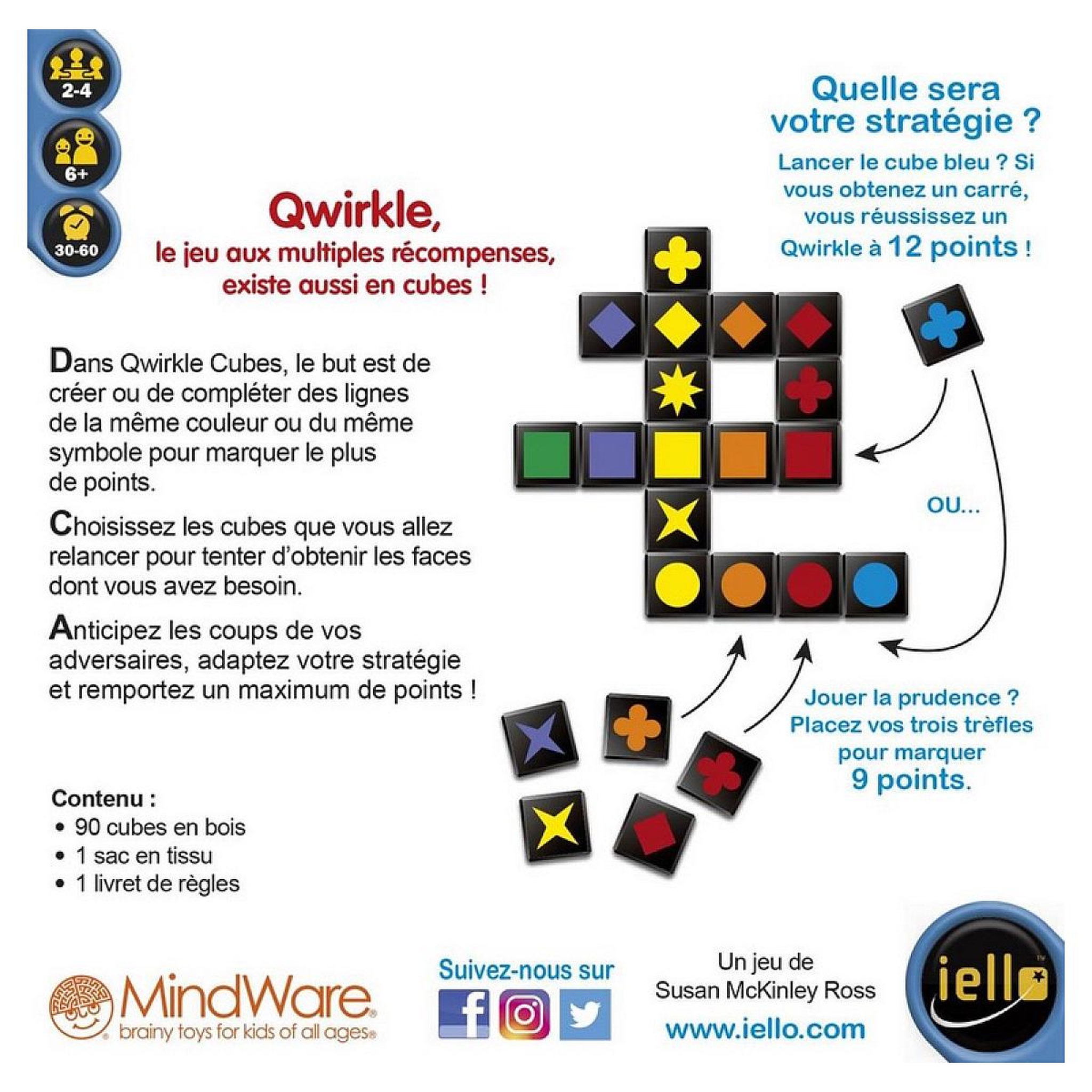 Voir la diapositive 2 : Iello Qwirkle Cubes - jeux de trategie