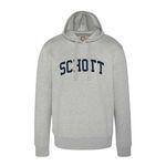 Schott Sweat à capuche  Homme Schott Logo. Coloris disponibles : Gris