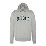 Schott Sweat à capuche  Homme Schott Logo. Coloris disponibles : Gris