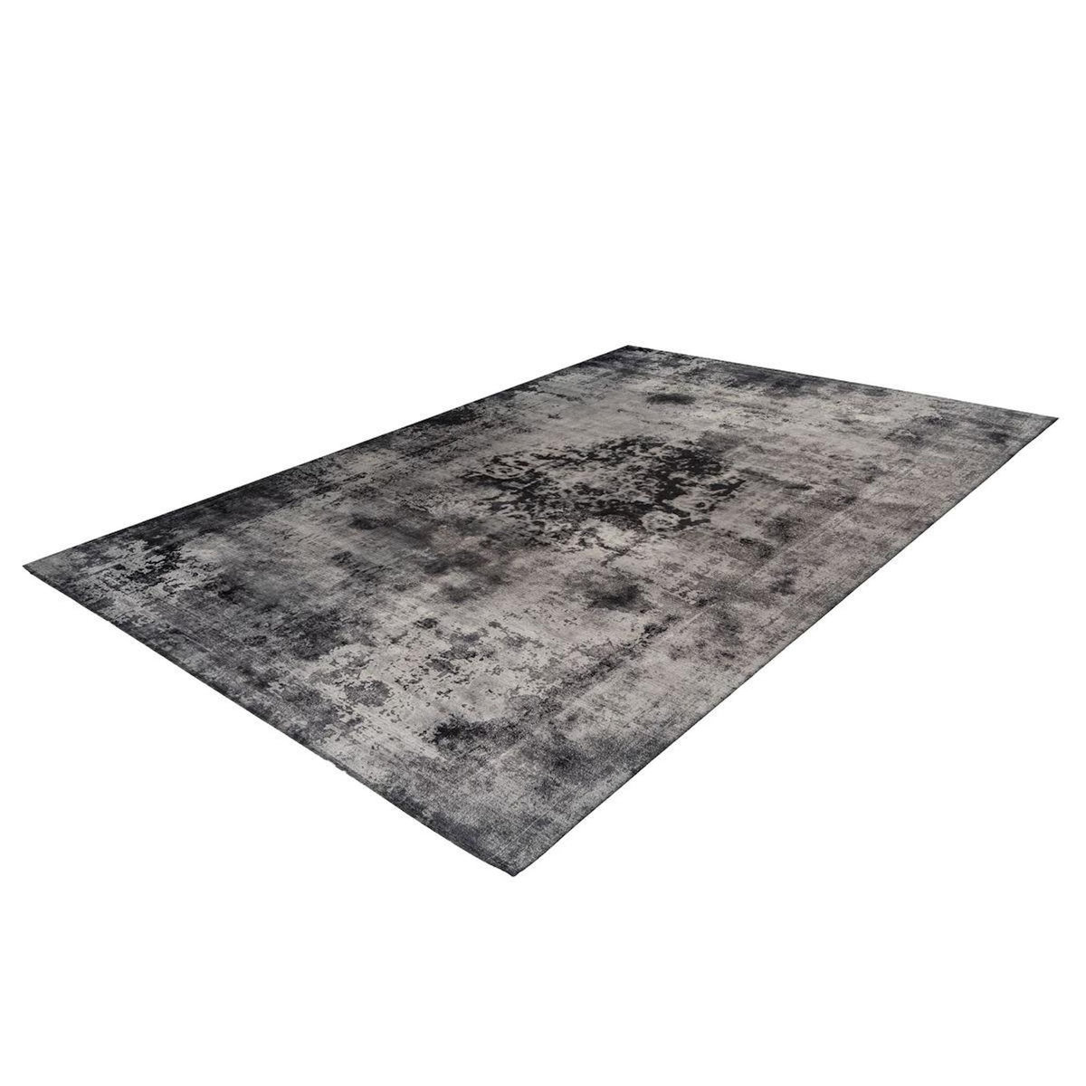 Paris Prix Tapis Rétro à Poils Courts  Vintage  Gris
