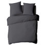 Voir la diapositive 2 : FUTURE HOME Housse de couette en coton 57 fils unie
