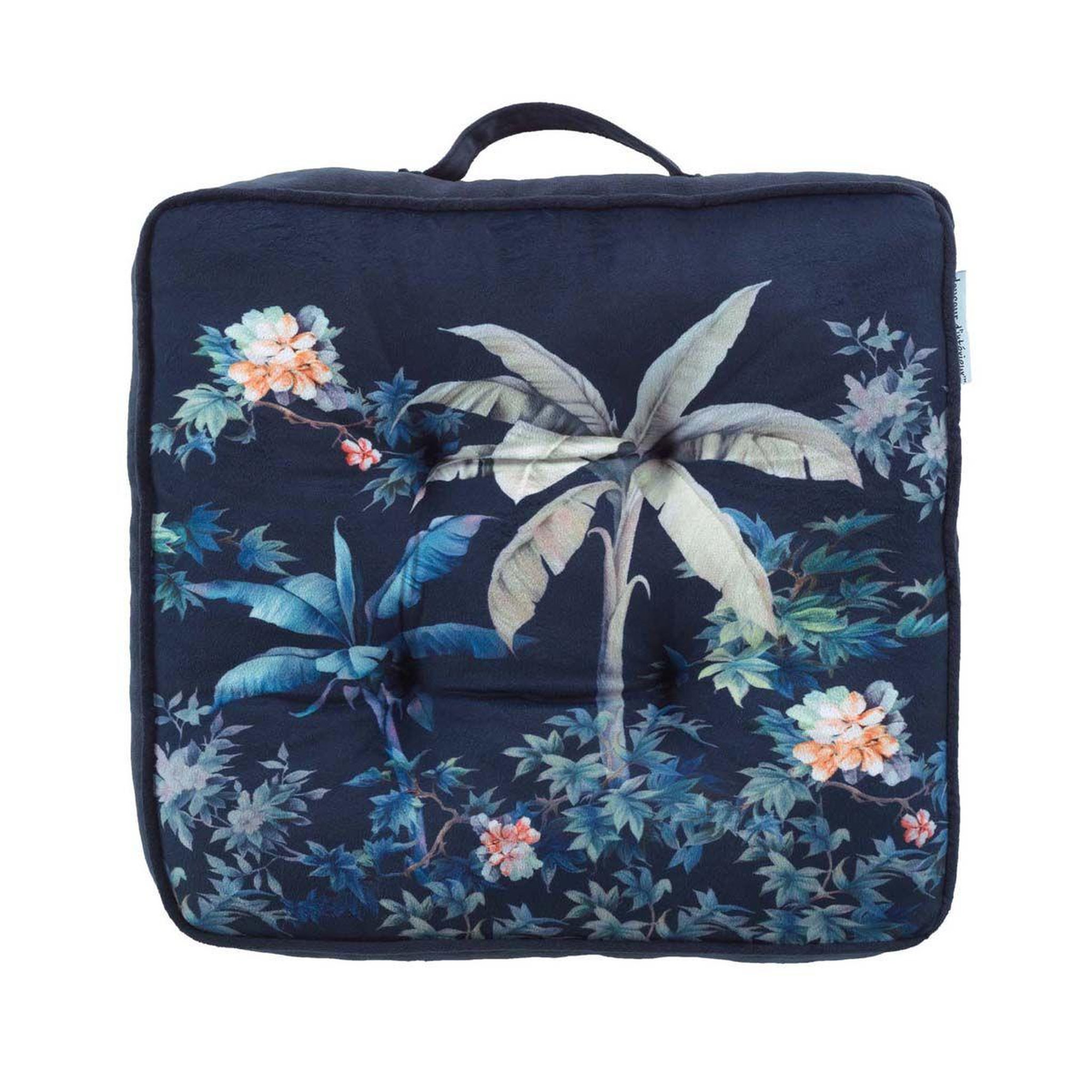 Voir la diapositive 2 : Douceur d'Intérieur Coussin de Sol Imprimé  Fabulous  40x40cm Bleu