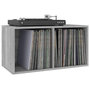 Voir la diapositive 5 : VIDAXL Boîte de rangement a disques vinyle Sonoma gris 71x34x36 cm