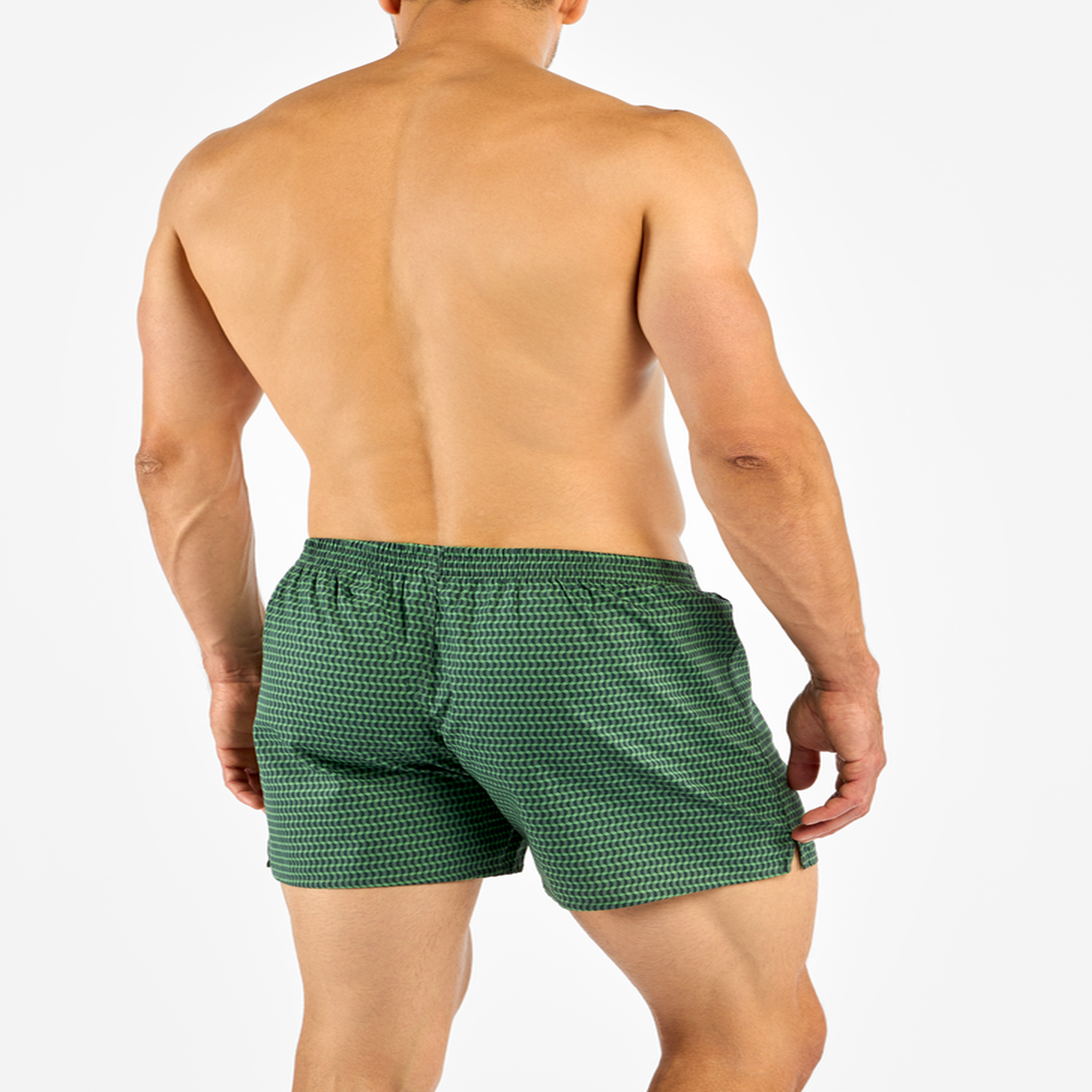 Voir la diapositive 4 : DEDOLES Caleçon homme vert pastel