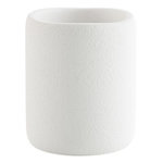 Paris Prix Gobelet Salle de Bain en Résine  Aquamarbre  10cm Blanc