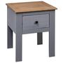 Voir la diapositive 4 : VIDAXL Table de chevet Gris 46x40x57 cm Pin Gamme Panama