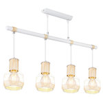 GLOBO Suspension design scandinave Bana - H. 120 cm - Blanc