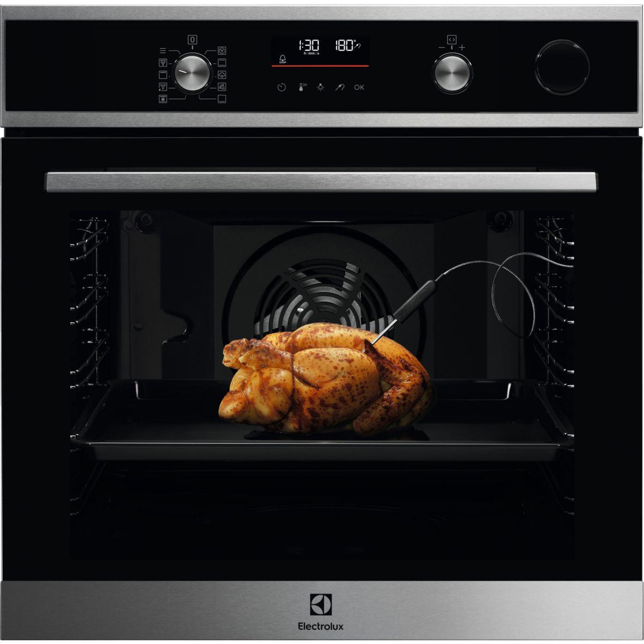 Voir la diapositive 1 : ELECTROLUX Four encastrable fonction vapeur EOC6P67WX SteamCrisp