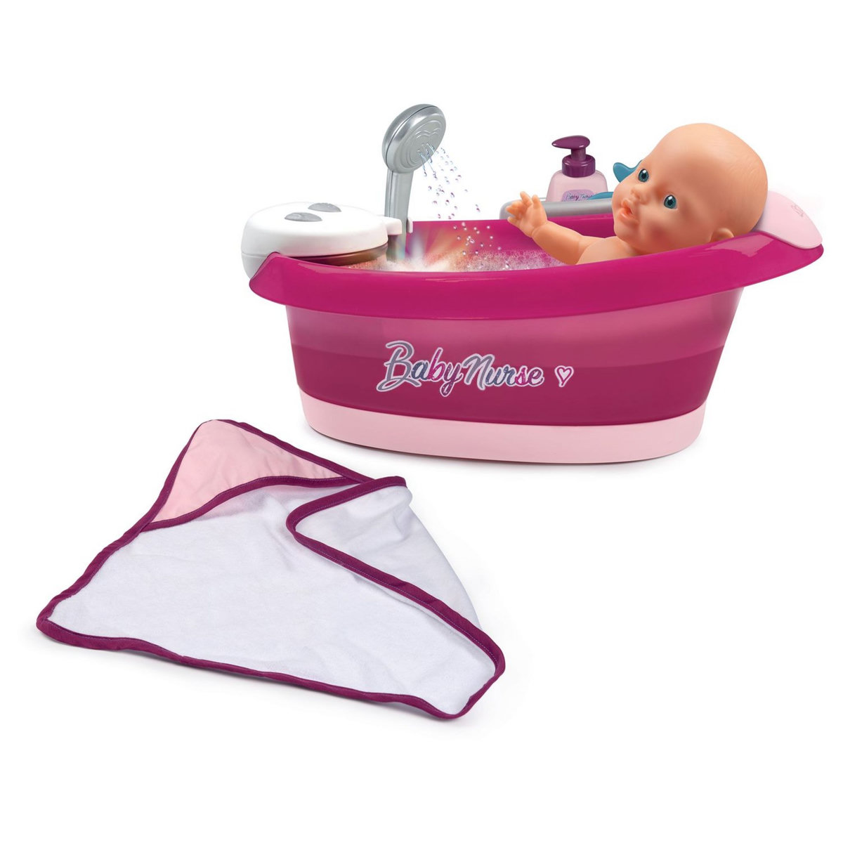 SMOBY Baby Nurse - Baignoire Balnéo électronique 