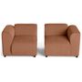 Voir la diapositive 3 : LISA DESIGN Suaro - canapé modulable 2 places en tissu texturé