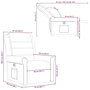 Voir la diapositive 6 : VIDAXL Fauteuil inclinable electrique Gris clair Tissu