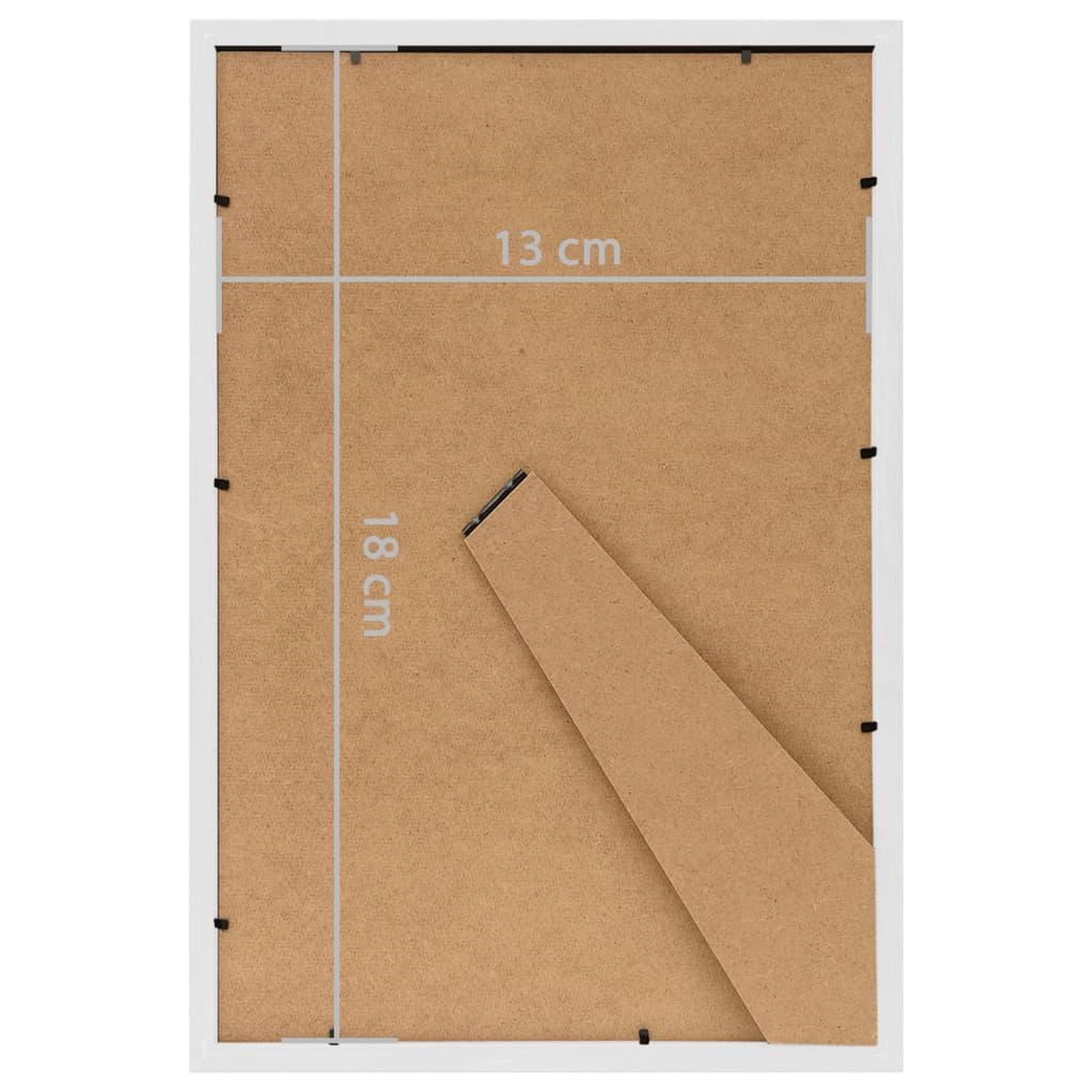 Voir la diapositive 6 : VIDAXL Collage de cadres photo 3 pcs de table Blanc 13x18 cm MDF