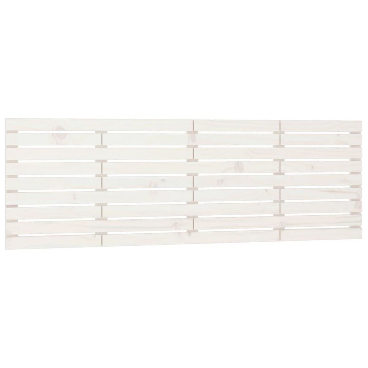 VIDAXL Tete de lit murale Blanc 166x3x63 cm Bois massif de pin