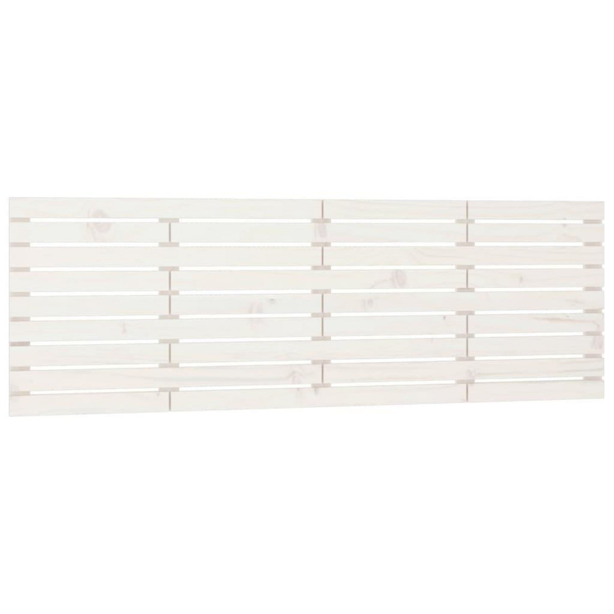 VIDAXL Tete de lit murale Blanc 166x3x63 cm Bois massif de pin