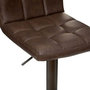 Voir la diapositive 3 : ATMOSPHERA Lot de 2 Chaises de Bar  Delek  102cm Marron