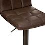 Voir la diapositive 3 : ATMOSPHERA Lot de 2 Chaises de Bar  Delek  102cm Marron
