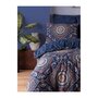 Voir la diapositive 2 : GENERIQUE Parure de lit - 1 housse de couette 220 x 240 cm + 2 taies d'oreiller 60 x 60 cm - 65% coton, 35% polyester - Bleu