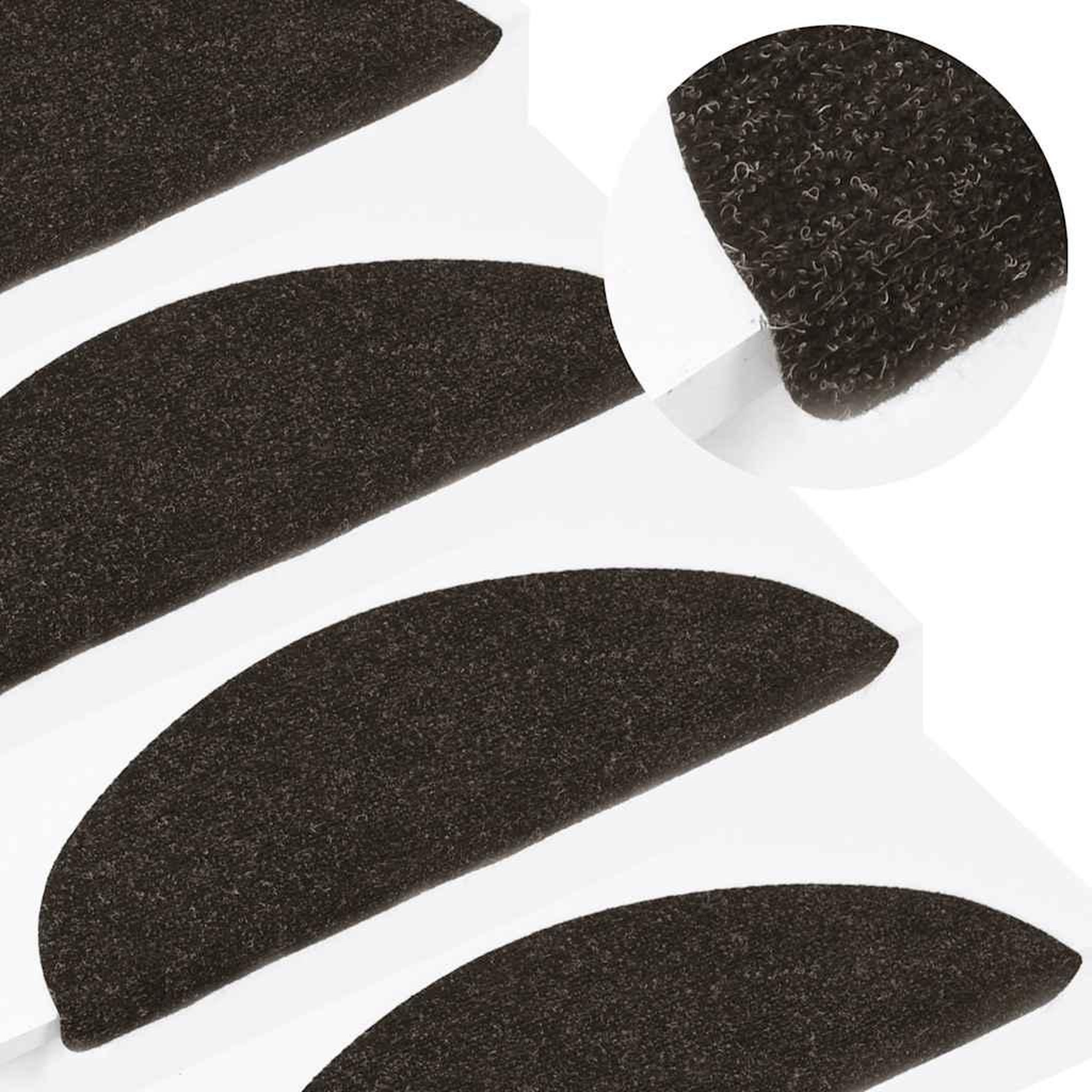 Voir la diapositive 5 : VIDAXL Tapis d'escalier auto-adhesifs 20 pcs anthracite 56x17x3 cm