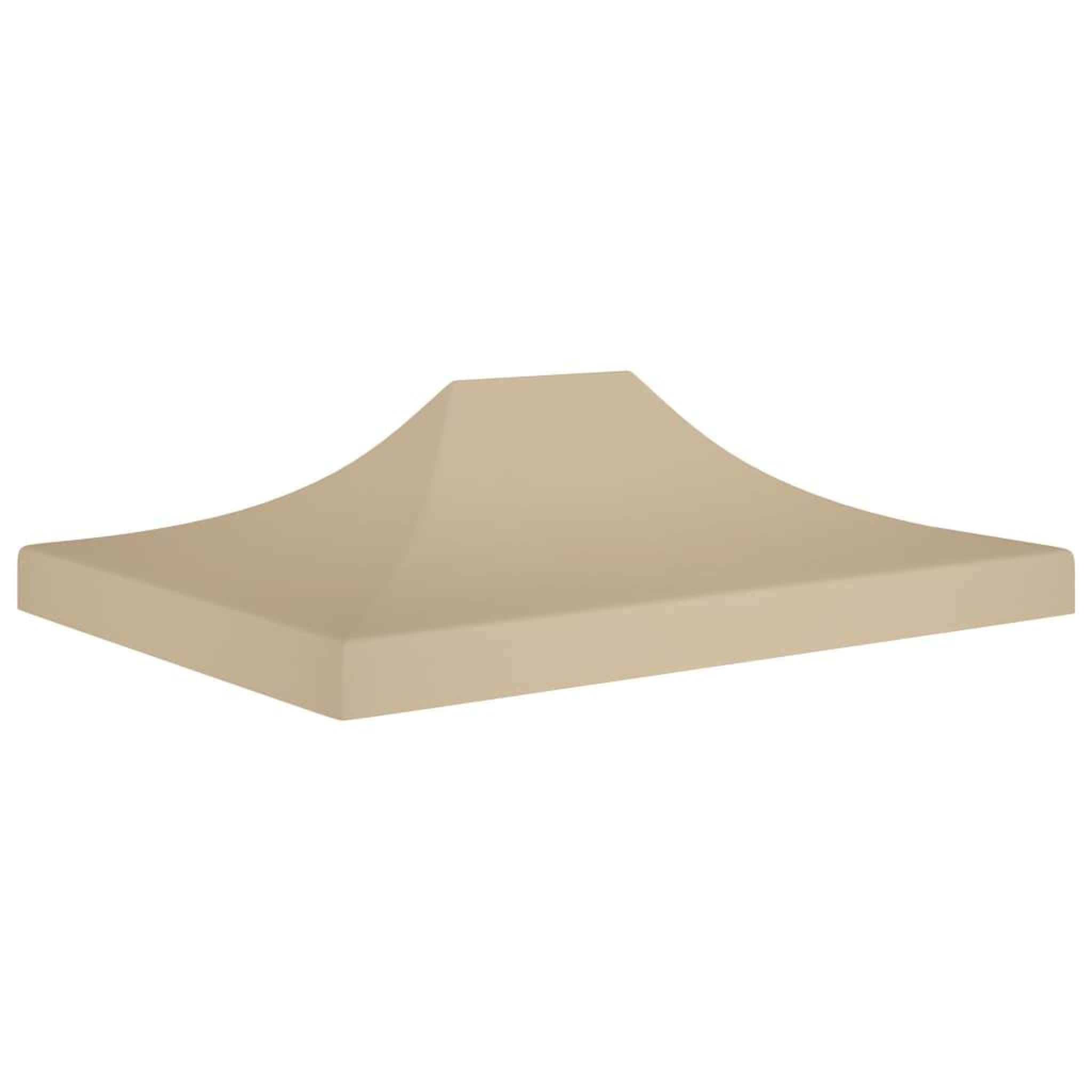 Voir la diapositive 1 : VIDAXL Toit de tente de reception 4,5x3 m Beige 270 g/m^2