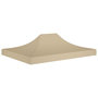 Voir la diapositive 1 : VIDAXL Toit de tente de reception 4,5x3 m Beige 270 g/m^2