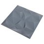 Voir la diapositive 4 : VIDAXL Panneaux muraux 3D 48 pcs 50x50 cm gris diamant 12 m^2