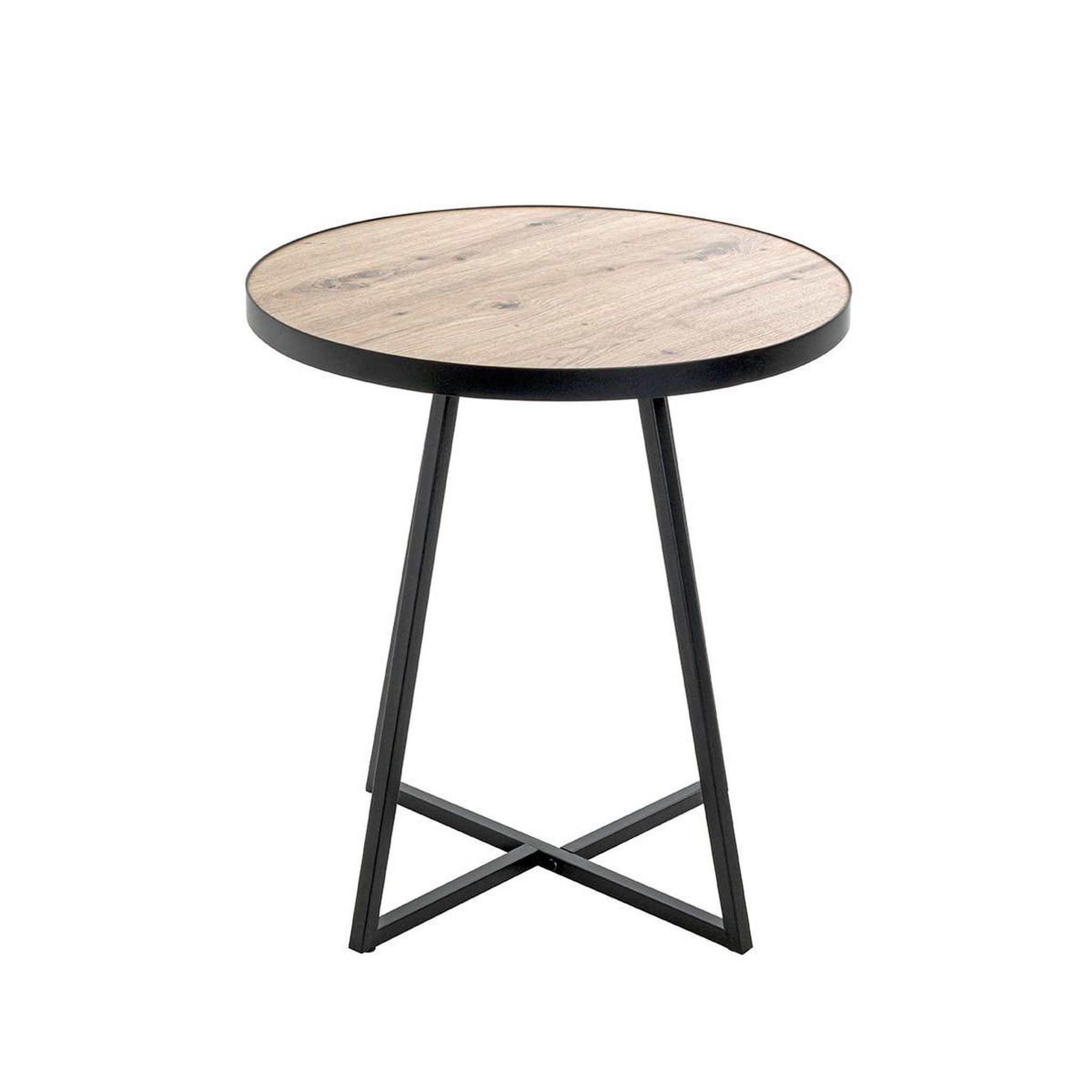 Voir la diapositive 2 : Paris Prix Table d'appoint  miranda  48cm chêne & noir