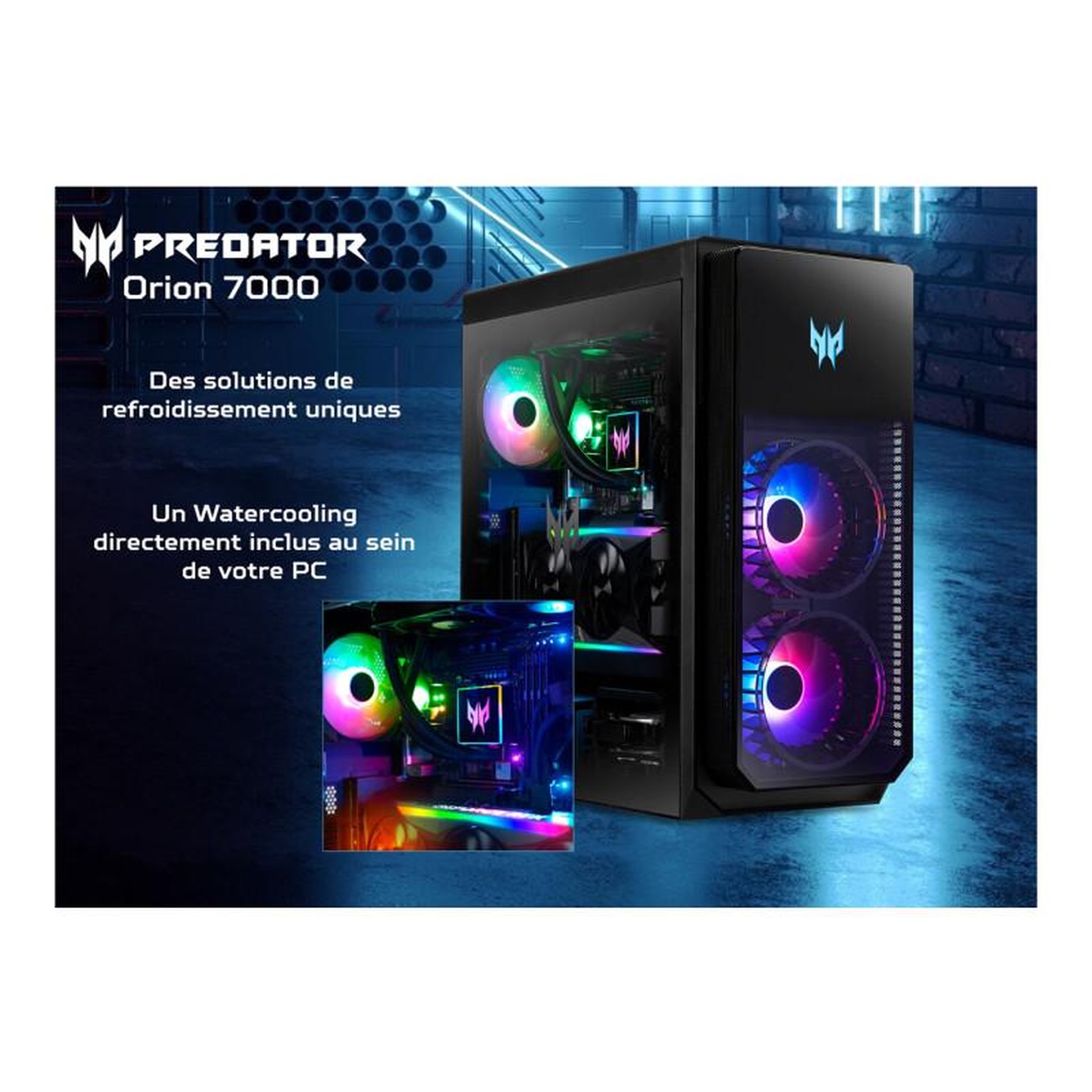 Voir la diapositive 5 : ACER Unité Centrale Acer Pc Gaming Predator Orion 7 655 Intel Core i7 14700KF 32 Go RAM DDR5 2 x 1To SSD GeForce RTX 4090