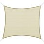 Voir la diapositive 1 : OUTSUNNY Voile d'ombrage rectangulaire 3 x 4 m polyéthylène haute densité résistant aux UV coloris crème