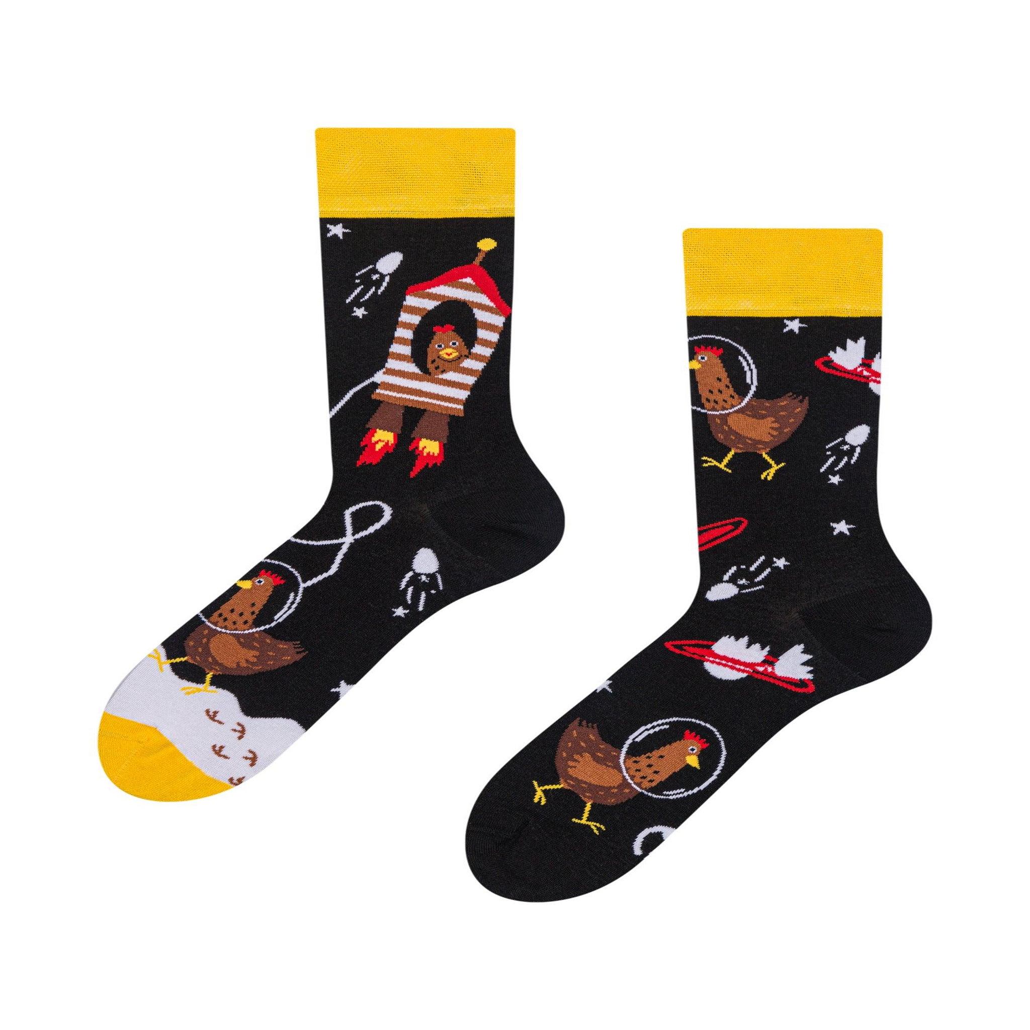 DEDOLES Chaussettes poules astronautes