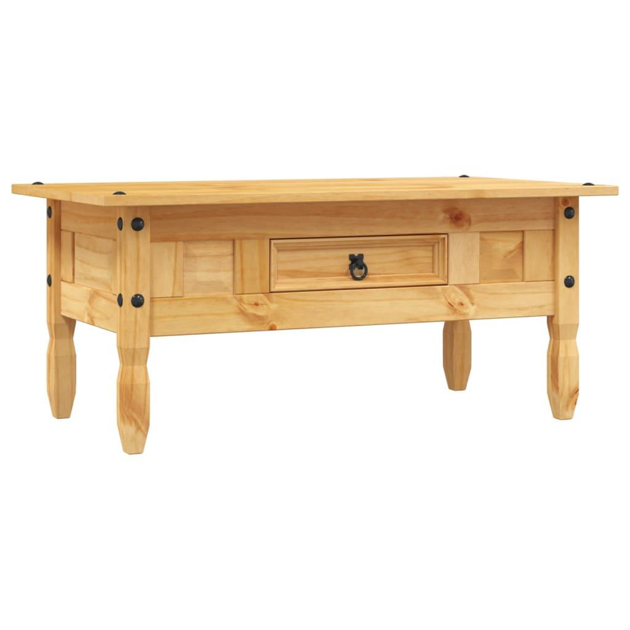 Voir la diapositive 2 : VIDAXL Table basse Pin mexicain Gamme  100 x 55 x 44 cm