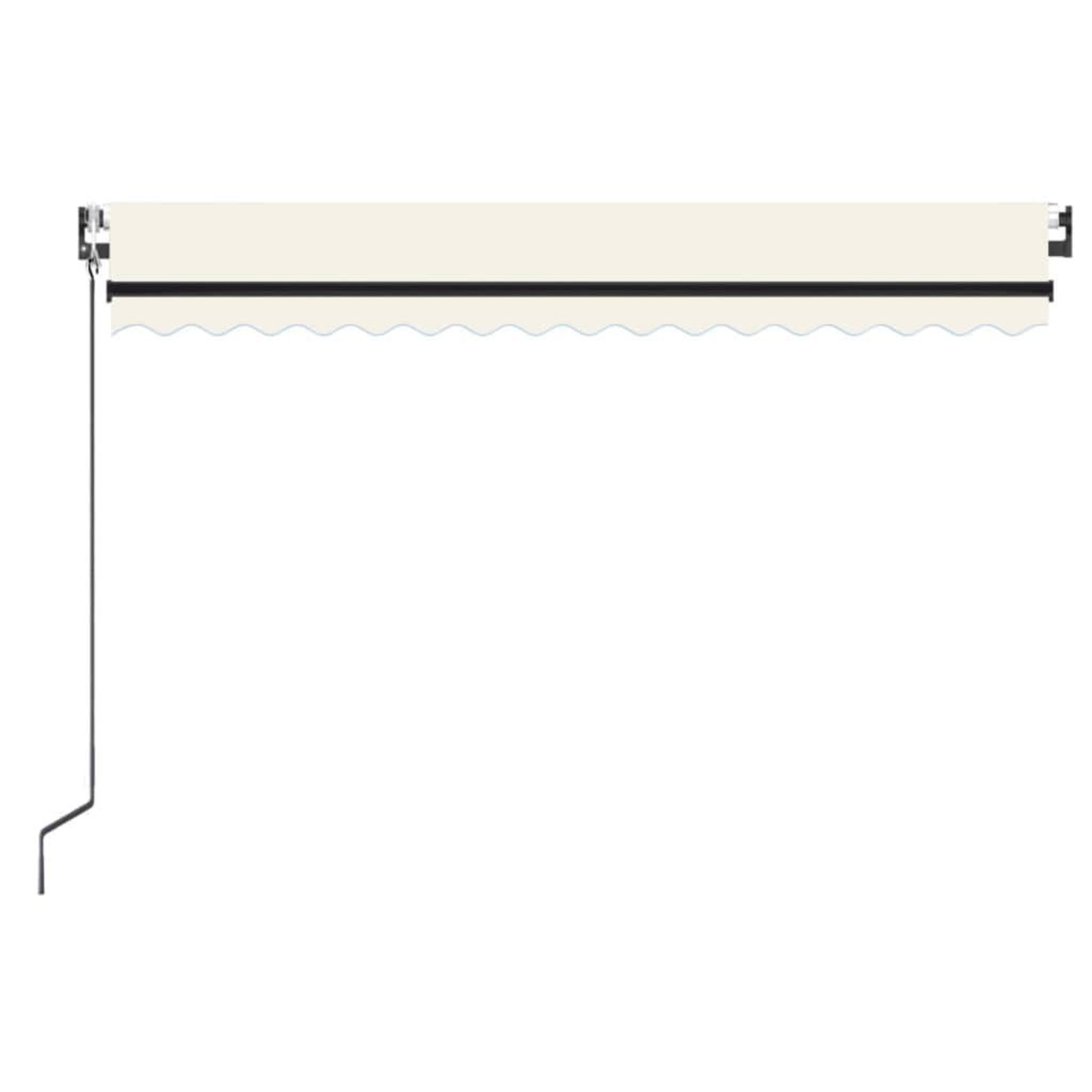 Voir la diapositive 4 : VIDAXL Auvent automatique avec capteur de vent et LED 450x350 cm Creme