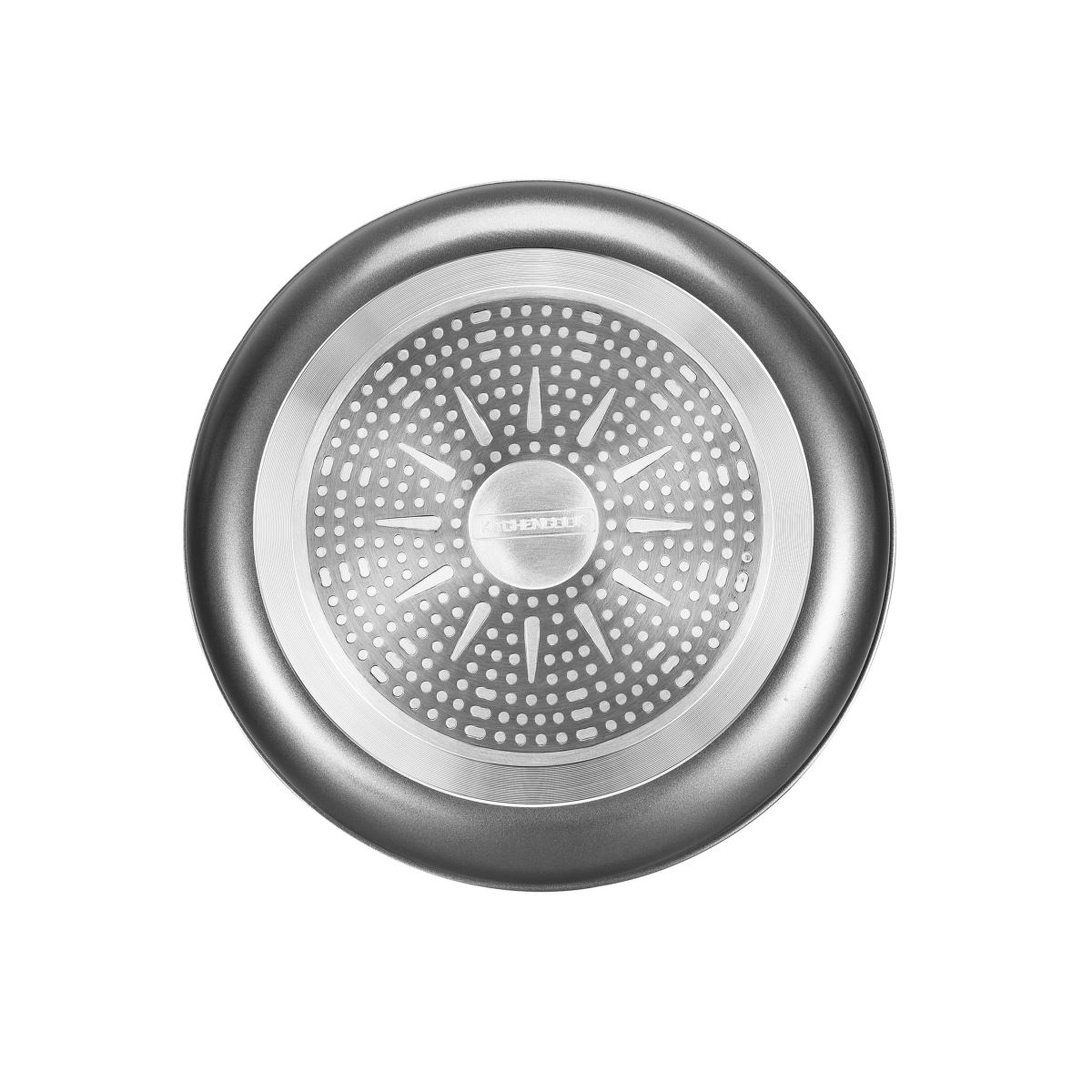 Voir la diapositive 3 : KITCHEN COOK Batterie de cuisine 10 pièces en aluminium silver