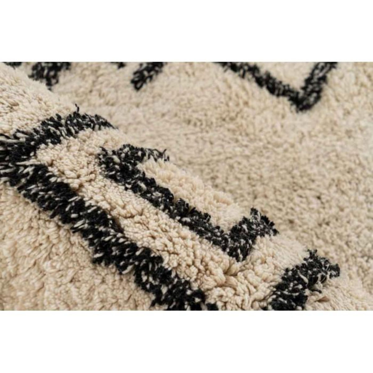 Paris Prix Tapis Tufté à la Main Ethnique  Mylen III  Beige & Noir