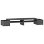 Voir la diapositive 2 : VIDAXL Support de moniteur Gris 100x27,5x15 cm Bois de pin solide