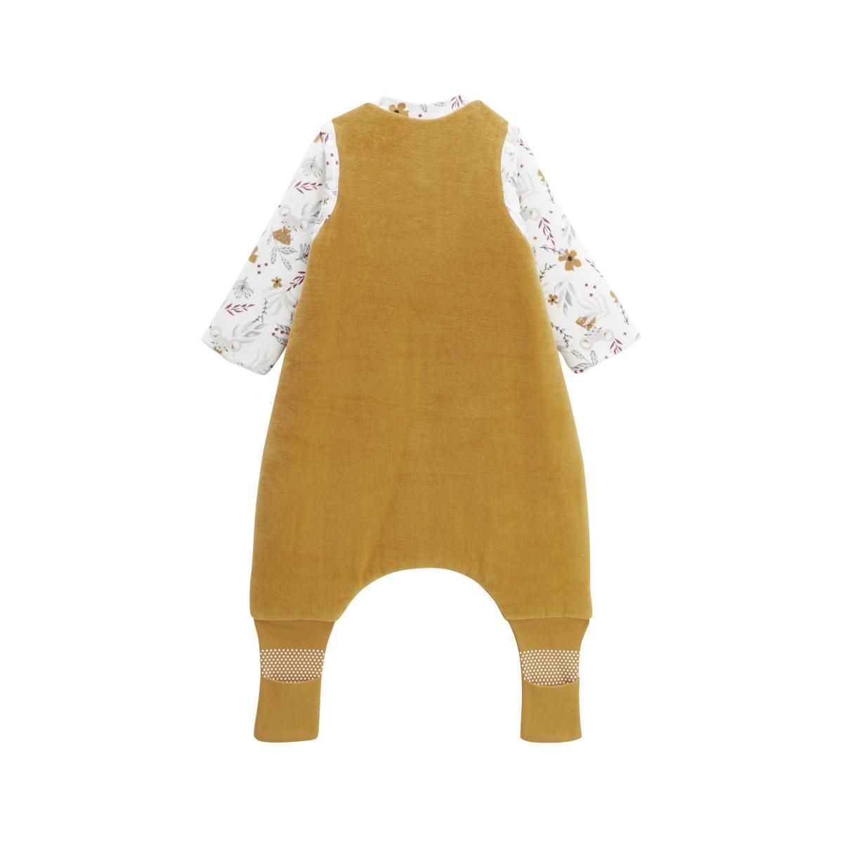 Petit Béguin Turbulette d'hiver en velours avec pieds retroussables et manches amovibles Charlie