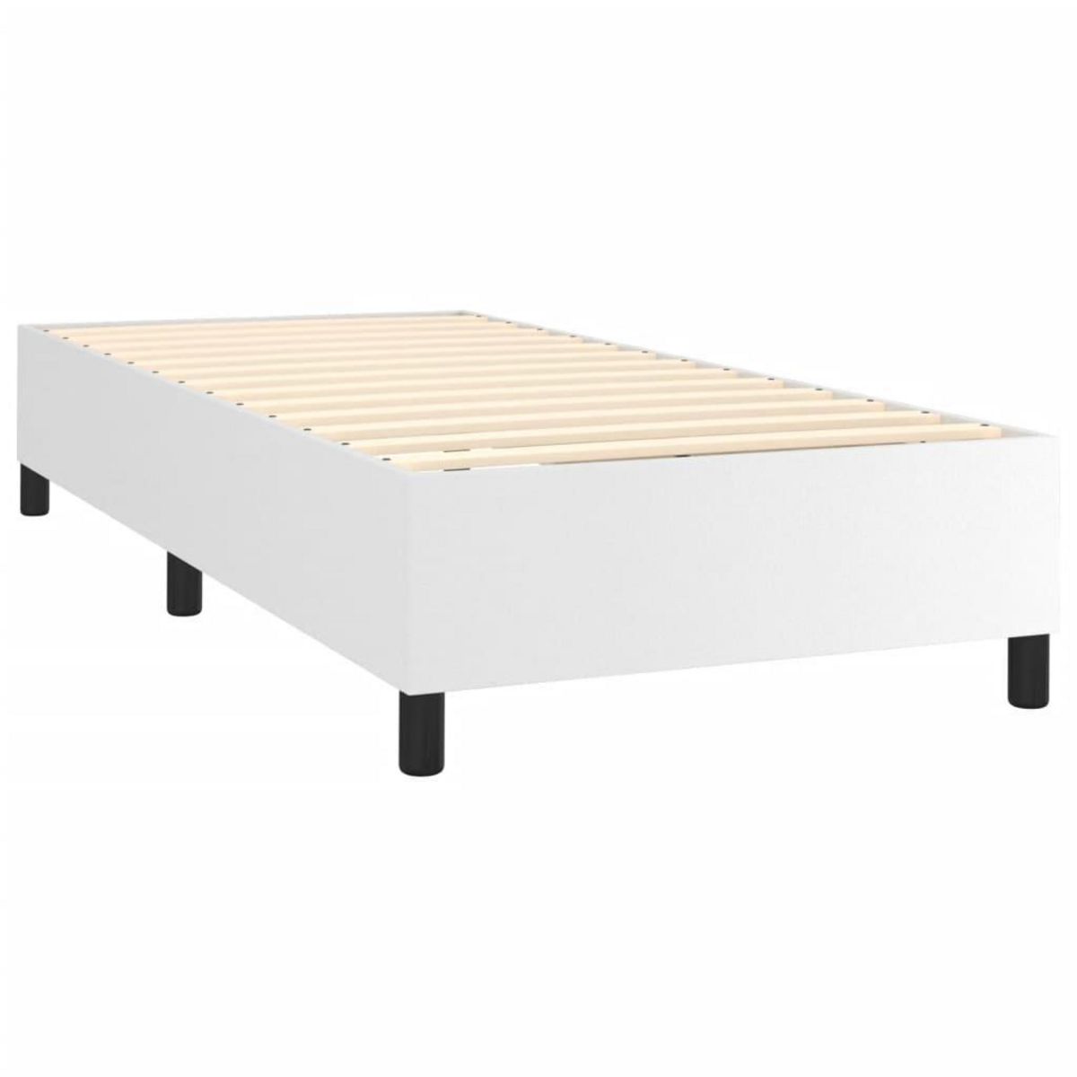 VIDAXL Cadre de lit sans matelas blanc 80x200 cm similicuir