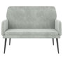 Voir la diapositive 3 : VIDAXL Banc Gris clair 108x79x79 cm Velours