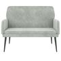 Voir la diapositive 3 : VIDAXL Banc Gris clair 108x79x79 cm Velours